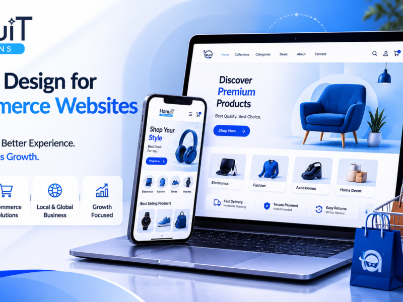 Professionally ui/ux design ecomerce website by hanuit solutions
